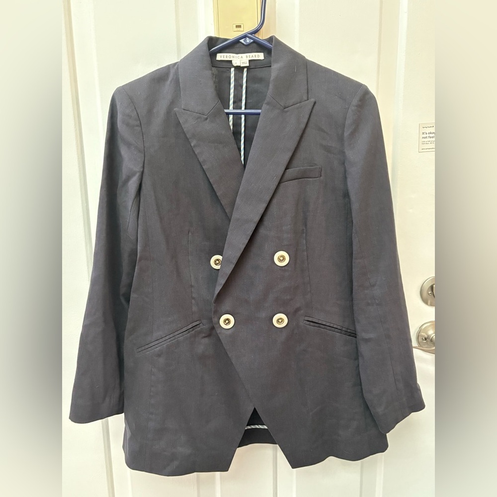 Veronica Beard Miller Linen Jacket  — Size 4 - Picture 6 of 10